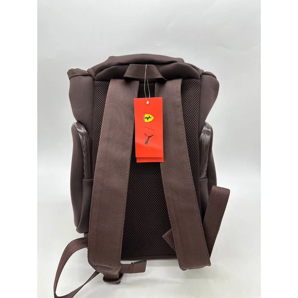 Puma Scuderia Ferrari Chocolate Brown 15L Neoprene Backpack NWT 092243 02